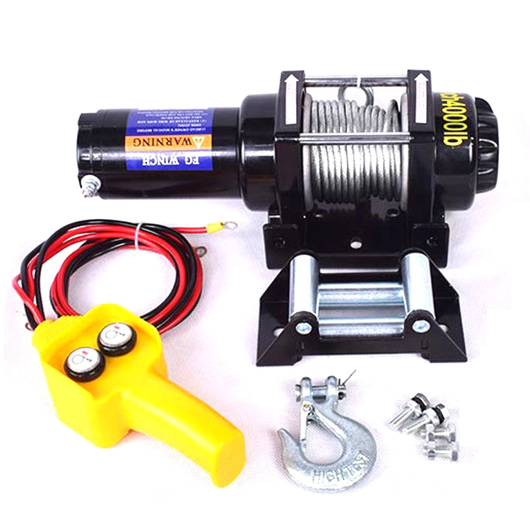 12000 Lb Small 12V Electric Wire Eletrico Rope Hydraulic Winch Car